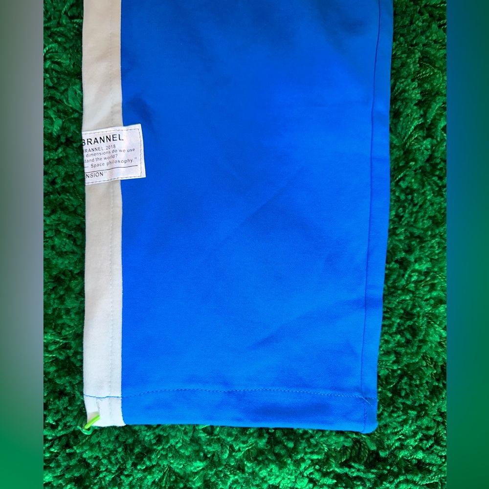 Blue Drawstring Sweat Pants - Picture 3 of 4
